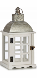 Giftdecor Dárková dekorace Dřevěná lucerna MIRO, 39 cm