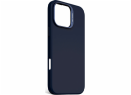Decoded Silikonový kryt AntiMicrobial Silicone Backcover - silikonový ochranný kryt pro iPhone 16 Pro Max kompatibilní s MagSafe (modrý potisk)