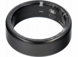 OEM Chytré hodinky Smart Ring R11M - ocelový chytrý prsten s nabíjecí stanicí velikost 7 (17,3 mm) černý