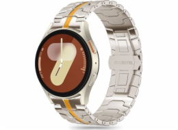 Tech-Protect TECH-PROTECT NEREZOVÝ POUZDRO PRO SAMSUNG GALAXY WATCH 4 / 5 / 5 PRO / 6 / 7 / FE TITANIUM/ORANŽOVÁ
