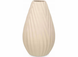 Giftdecor Keramická váza DIAGONAL STRIPE, béžová