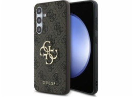 Guess Hodinky GUHCS24FE4GMGBR S24 FE S721 hnědé/hnědé pevné pouzdro 4G Big Metal Logo