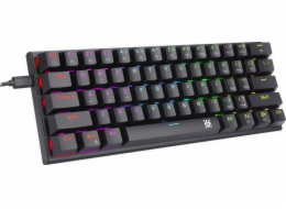 Defender Mechanická klávesnice CAIRON GK-081 s RGB podsvícením, černá
