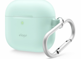 Elago Silikonové pouzdro Elago AirPods 4 Hang - pouzdro s karabinou pro AirPods 4 mint - záruka bezpečnosti. Jednoduché splátky. Doprava zdarma od 170 PLN.
