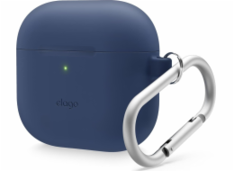 Elago Silikonové pouzdro AirPods 4 Hang - pouzdro s karabinou pro AirPods 4 v tmavě modré barvě - Záruka bezpečnosti. Jednoduché splátky. Doprava zdarma od 170 PLN.