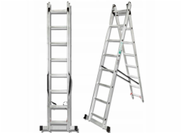 Kombinovaný žebřík Forcekraft 2x9 stupňů
