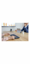 Logitech Wireless Touch Keyboard K400 Plus - Klávesnice - bezdrátový - 2.4 GHz - francouzská - černá