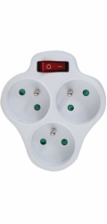 Esperanza ELK304W Elektrický rozdělovač pro 3 zásuvky Bílá