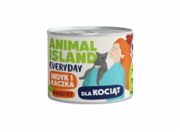 ANIMAL ISLAND Everyday Krůta a kachna pro koťata - mokré krmivo pro kočky - 185g