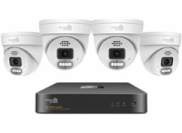 iGET HOMEGUARD HGNVK84804 - kamerový PoE set 2K NVR 8CH + 4x venkovní kamera se zvukem