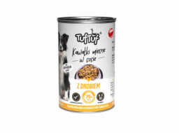 TufTuf Tuf Tuf kousky masa s drůbežím masem pro psy konzerva 415g