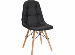 Activeshop Skandinávská židle 4Rico QS-185 eko kůže černá