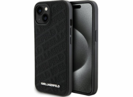 Karl Lagerfeld Karl Lagerfeld KLHCP15SPQKPMK iPhone 15 6.1 černý/černý pevný kryt s prošívaným vzorem K