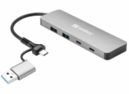 Sandberg 136-64 USB-C/A to 2xUSB-A+2xUSB-C Hub