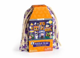 Mudpuppy Puzzle Strašidelný dům v látkovém pytlíku 36 dílků