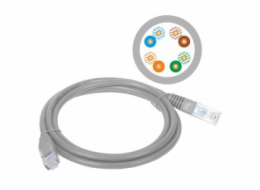 Alantec KKU5SZA3 síťový kabel Šedá 3 m Cat5e U/UTP (UTP)