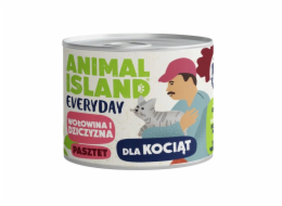 ANIMAL ISLAND Everyday Beef and game for kittens - mokré krmivo pro kočky - 185g