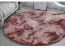 Strado kulatý koberec Ombre Strado 140x140 (růžový)