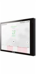 Crestron TSS-770 Series TSS-770-B-S - Pro Zoom Rooms - room manager - bezdrátový, kabelové - 802.11a/b/g/n/ac, Bluetooth - 2.4 Ghz, 5 GHz - 10/100 Ethernet - hladká černá - s světelná lišta TSW-770-LB