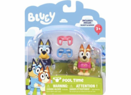 Tm Toys Bluey Blue Figure - Sada 2 figurek štěňat Pool Fun Puppies BLU13039