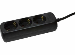 LogiLink LogiLink prodlužovací kabel se 3 zásuvkami 1,4 m černý