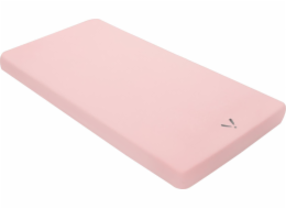 Piapimo Prostěradlo do postýlky 60 x 120 cm růžové s výšivkou kolekce SleepSweet