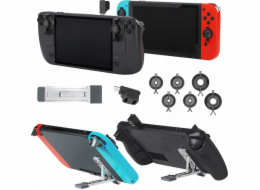 JYS Sada pro Steam Deck / Nintendo Switch OLED / Kryty joysticků + 2x adaptér Type-C + stojánek / Jys-sd015