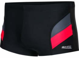 Aqua-Speed Plavecké kraťasy ARON černé a červené, velikost M-5XL, velikost Aqua Speed velikost 4XL