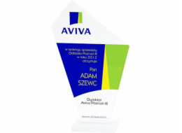 VS Skleněná trofej s barevným potiskem LuxorJet