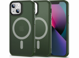 Tech-Protect Pouzdro Magmat MagSafe pro Apple iPhone 13 mini matně zelené