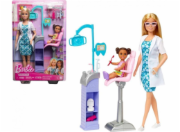 Mattel Panenka Barbie Zubařka Blondýnka HKT69