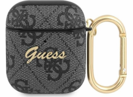 Guess Ochranný kryt GUA24GSMK 4G Script Metal Collection pro AirPods 1/2 šedý