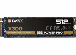 Emtec SSD disk X300 Power Pro 512GB M.2 2280 PCI-E x4 Gen3 NVMe (ECSSD512GX300)