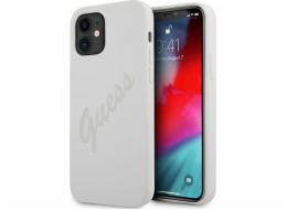 Guess Pouzdro Guess GUHCP12SLSVSCR Apple iPhone 12 mini krémové/krémové pevné pouzdro Script Vintage