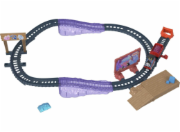 Fisher Price Tomáš a jeho přátelé Tomáš - Sada pro přecházení mostu + motorka Push 'N Go HGY82