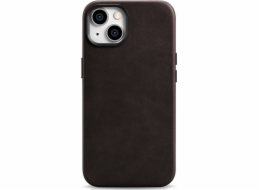 iCarer iCarer Oil Wax Premium kožené pouzdro pro iPhone 14 Plus magnetické kožené pouzdro s MagSafe hnědé (WMI14220703-BN)
