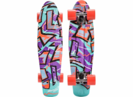 Meteor Skateboard Multicolor Graffiti Purple (22604)