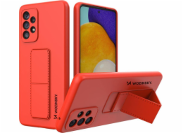 Wozinsky Silikonové pouzdro Wozinsky Kickstand Case se stojánkem pro Samsung Galaxy A73, červené