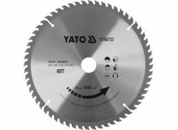 Yato Widia kotouč na dřevo 255X60TX30MM (YT-60733)