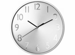 Atmosphera Nástěnné hodiny stříbrné polypropylenové (30 cm)