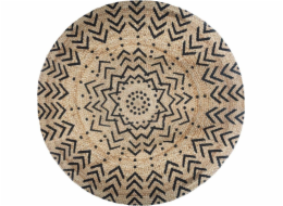 Atmosphera Kulatý jutový koberec 120 cm boho vzor 1
