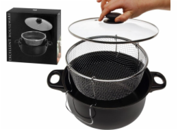 ASJ Commerce Pot se sítkem na smažení hranolků ve fritéze