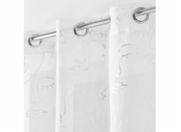 Douceur d`Interieur Interiérový design HOTOVÁ ZÁVĚSA - ARTY LINE BÍLÁ 140x240
