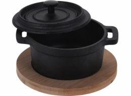 Excellent Houseware Univerzální servírovací mísa z litiny na prkénku