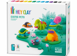 Tm Toys Hey Clay Exotická zvířata 15 plechovek