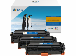 G&G Toner Kompatibilní toner G&G s HP CC531A, CE411A, CF381A, Canon CRG118, CRG718, C, NT-PH531UC, HP 304A, azurová, 2800 s