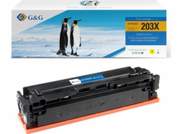 G&G Toner Toner kompatibilní s HP CF542X, NT-PH203XY, HP 203X, žlutý, 2500 s, vysoká kapacita
