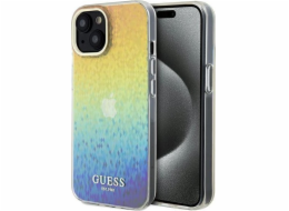 Guess Guess GUHCP14SHDECMI Pevný kryt pro iPhone 14 / 15 / 13 6.1 vícebarevný IML Faceted Mirror Disco Iridescent