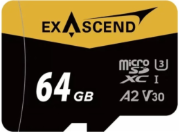 ExAscend Paměťová karta Catalyst MicroSDXC 64GB UHS-I/U3 A2 V30 (EX64GUSDU1-AD)