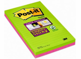 Post-it Samolepicí bločky SUPER STICKY ULTRA 5845-SSUC 125x200mm, linkované, 45k, balení po 4 kusech